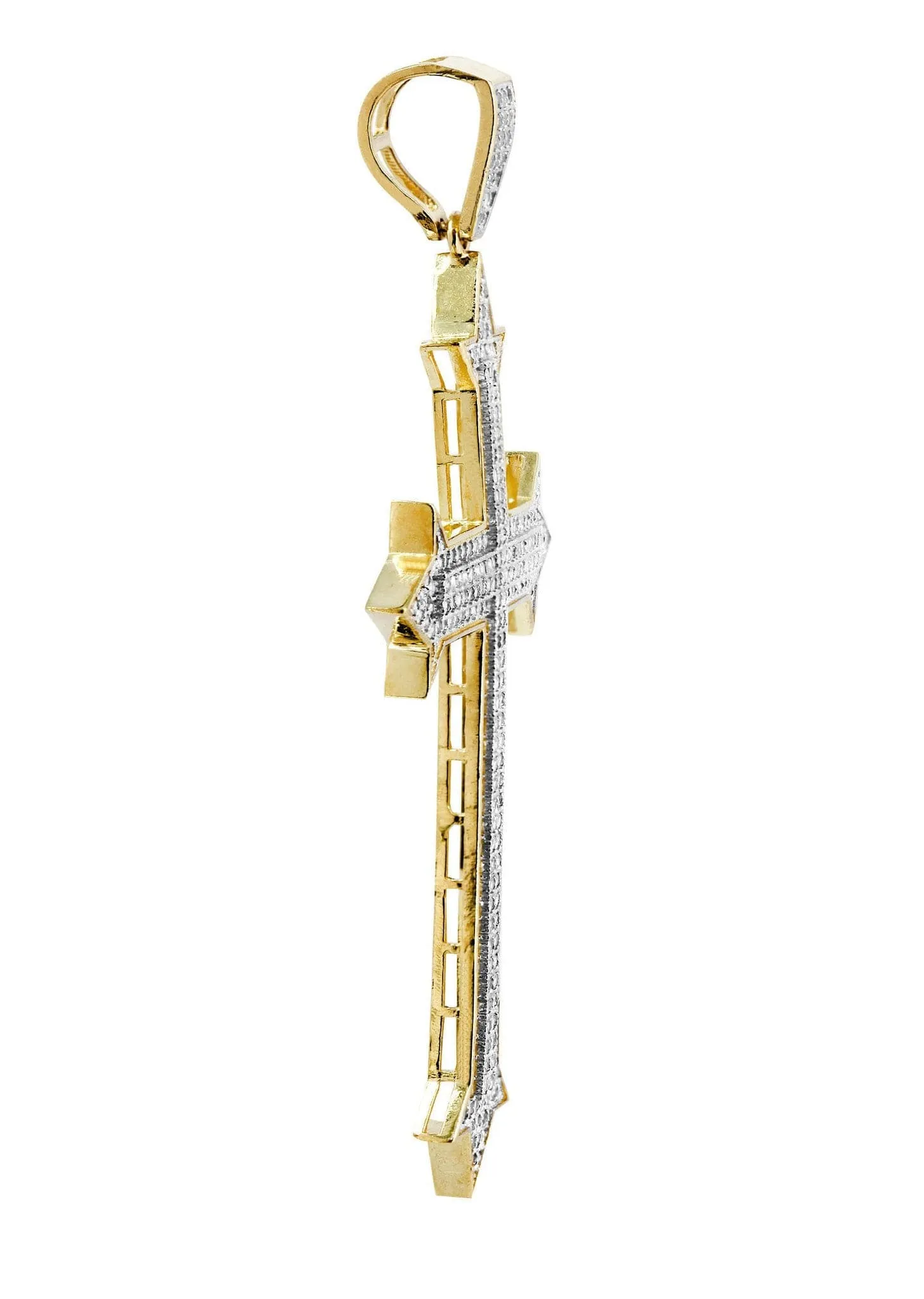 10K Gold Cross Pendant  |  7.8 Grams