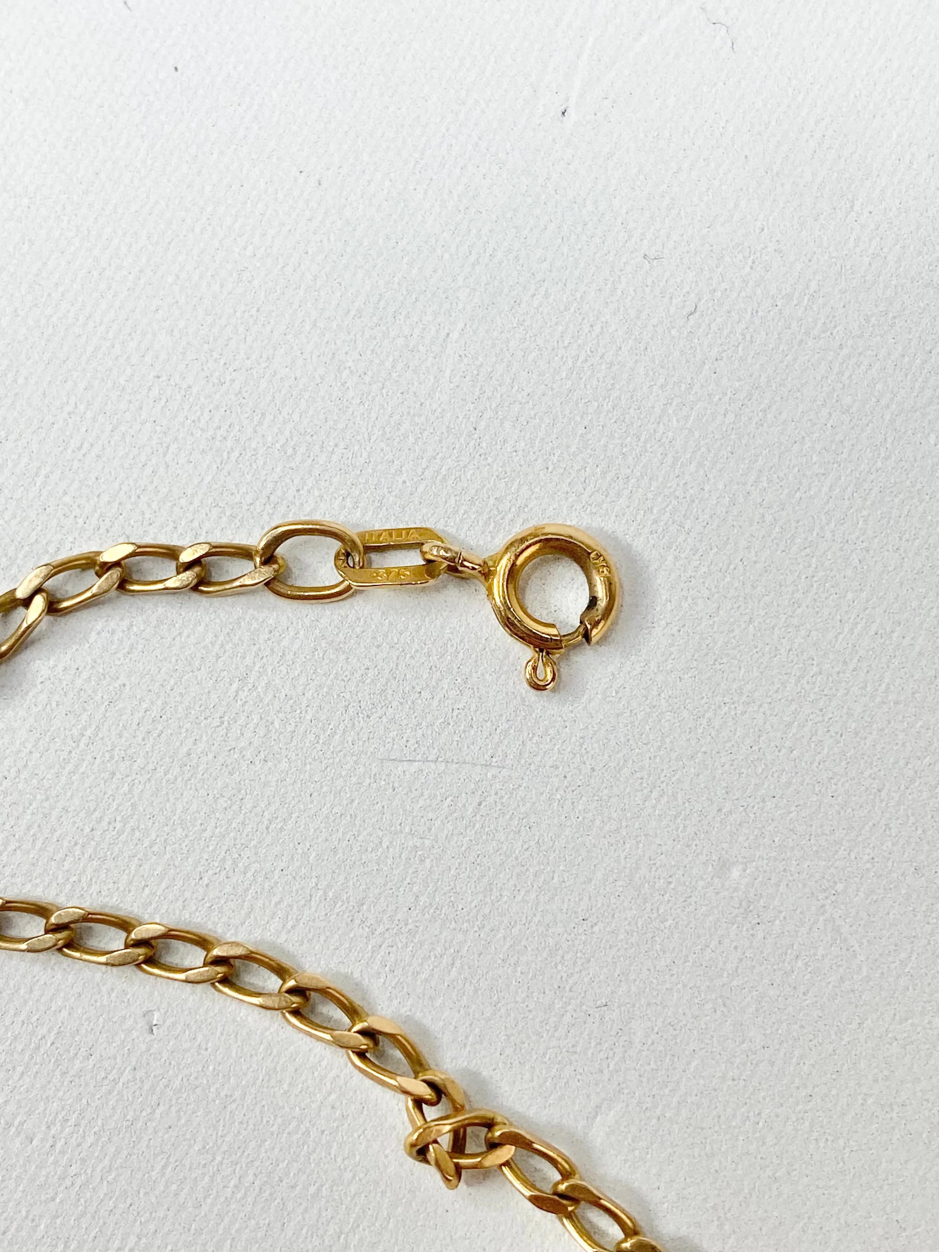 9K Italian Made Gold Cable Chain Necklace