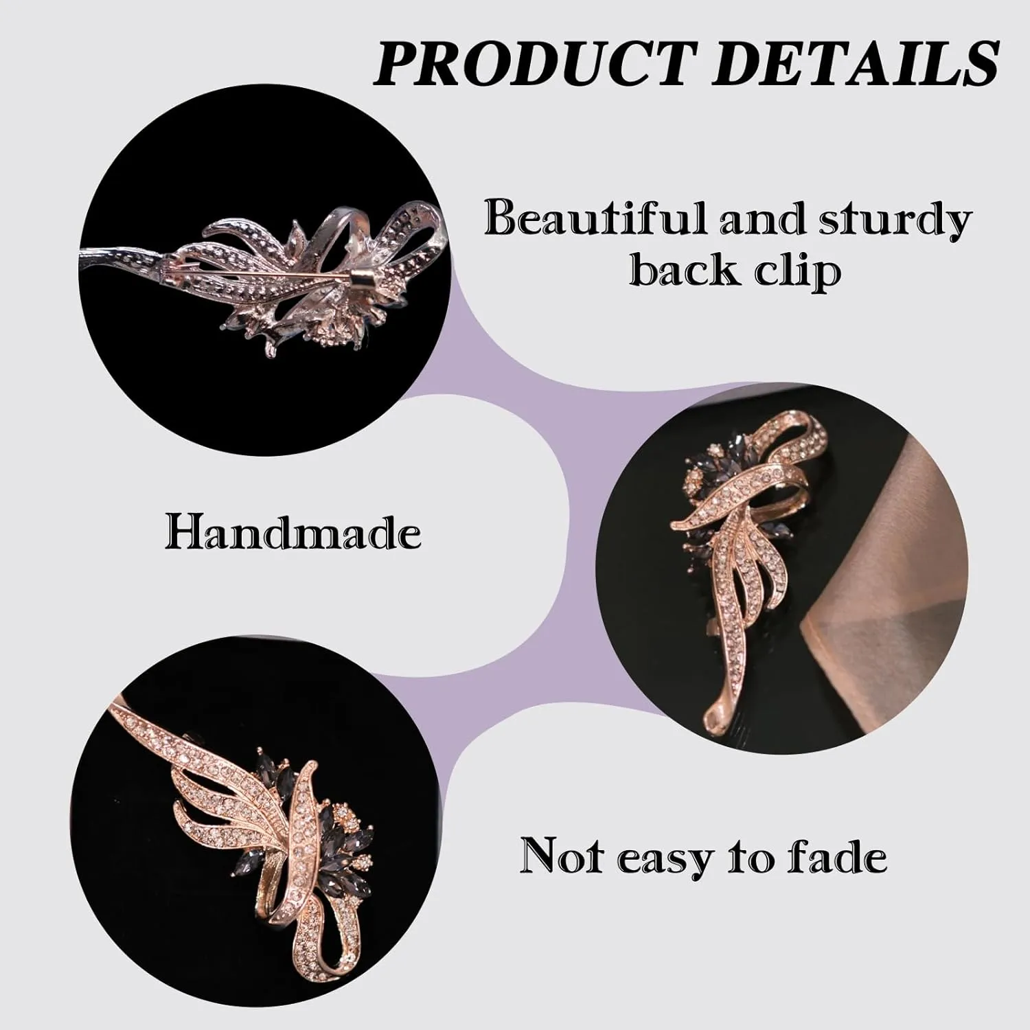 Brooches Pin for Women Rhinestone Cute Rhinestone Flower Brooch Decoration for Wedding Jewelry Gifts Clothes