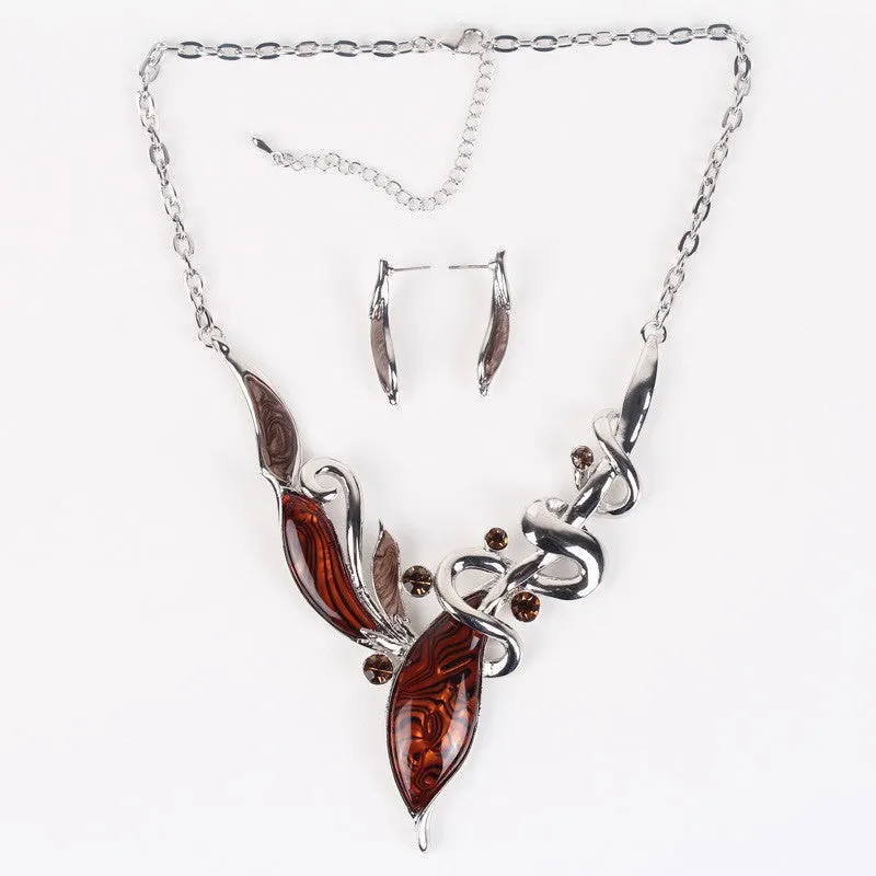 Classic Jewelry Sets Bridal Jewelry High Quality Woman't Necklace Earring Sets Top Elegant New Arrival Christmas Gifts
