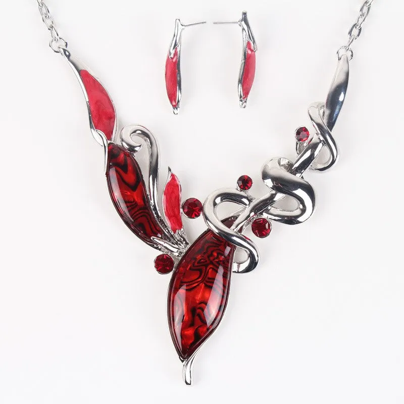 Classic Jewelry Sets Bridal Jewelry High Quality Woman't Necklace Earring Sets Top Elegant New Arrival Christmas Gifts