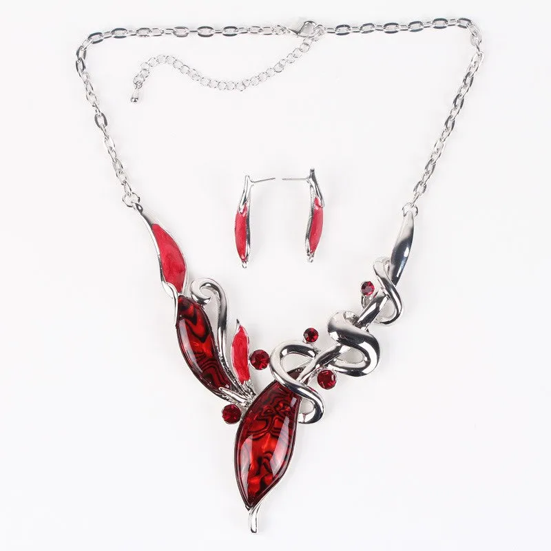 Classic Jewelry Sets Bridal Jewelry High Quality Woman't Necklace Earring Sets Top Elegant New Arrival Christmas Gifts