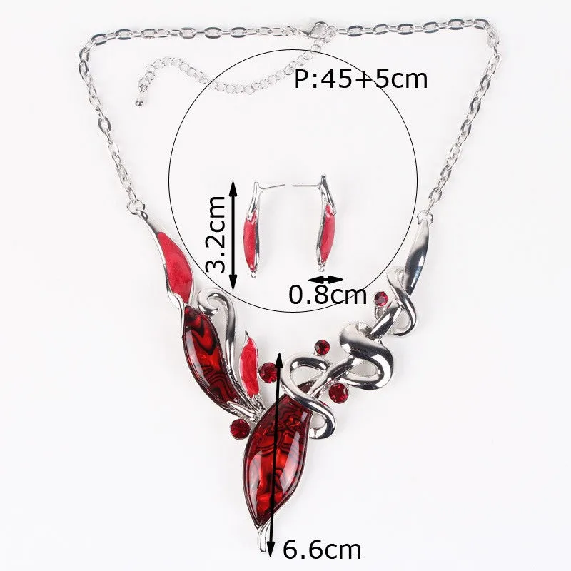 Classic Jewelry Sets Bridal Jewelry High Quality Woman't Necklace Earring Sets Top Elegant New Arrival Christmas Gifts