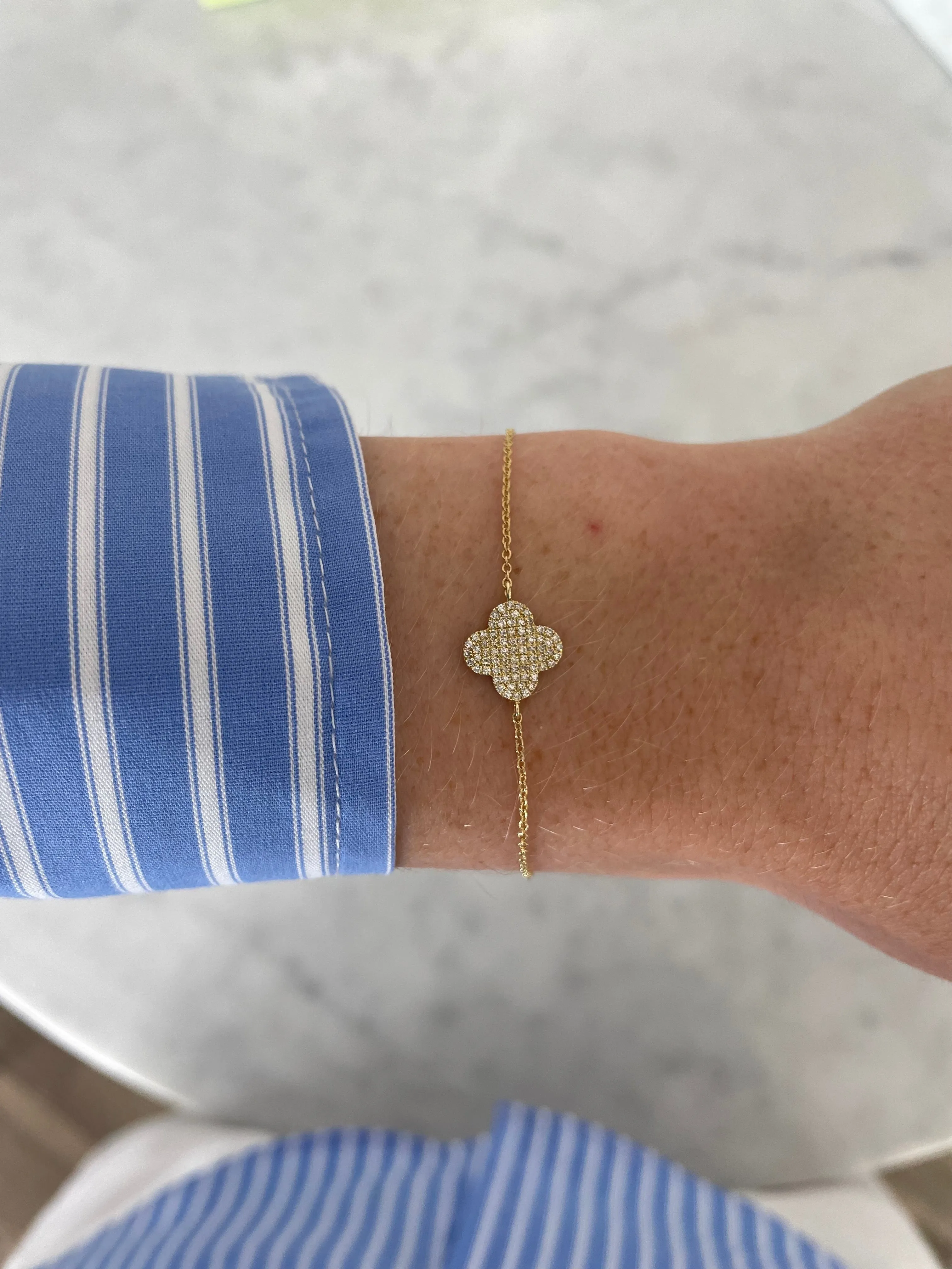 Diamond Clover Bracelet