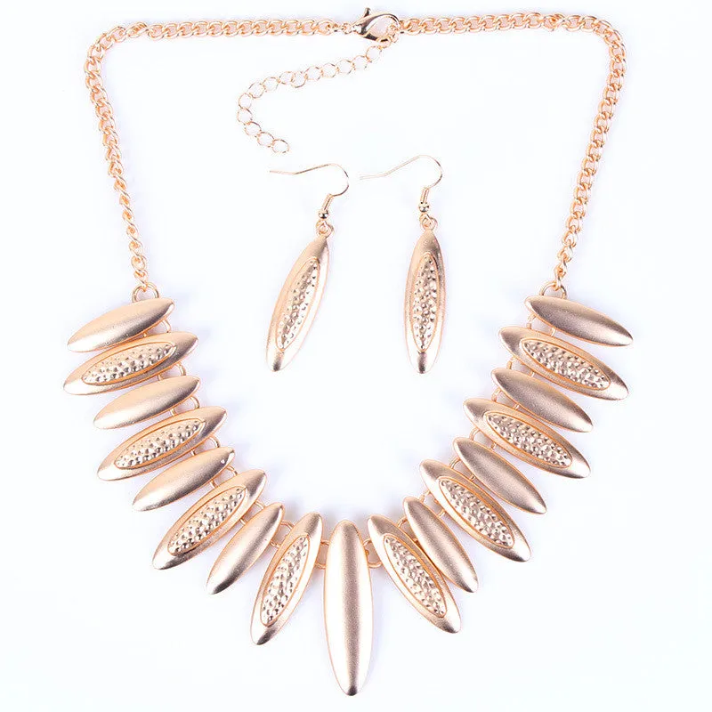 Fashion Jewelry Sets Punk Style High Quanlity Gold Necklace Party Jewelry