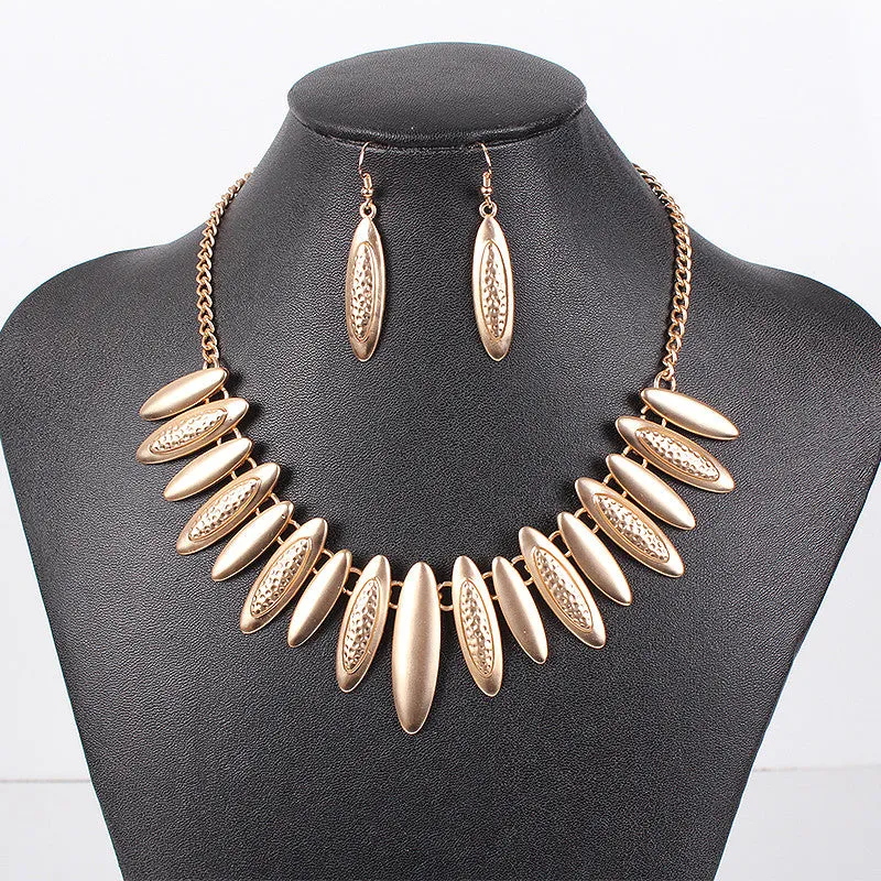 Fashion Jewelry Sets Punk Style High Quanlity Gold Necklace Party Jewelry