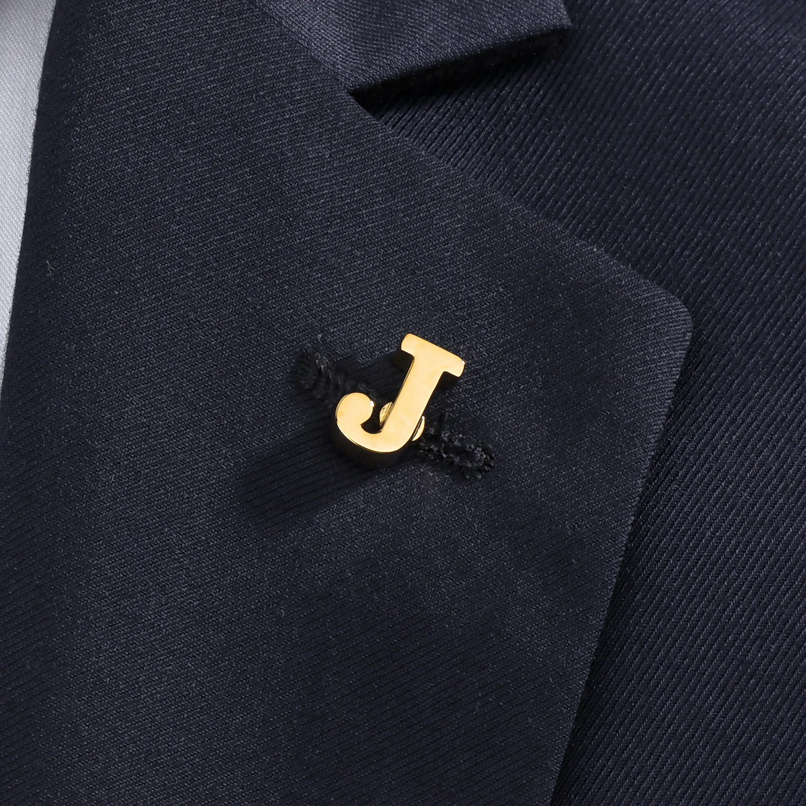 HAWSON Gold Color Initial Lapel Pin for Men
