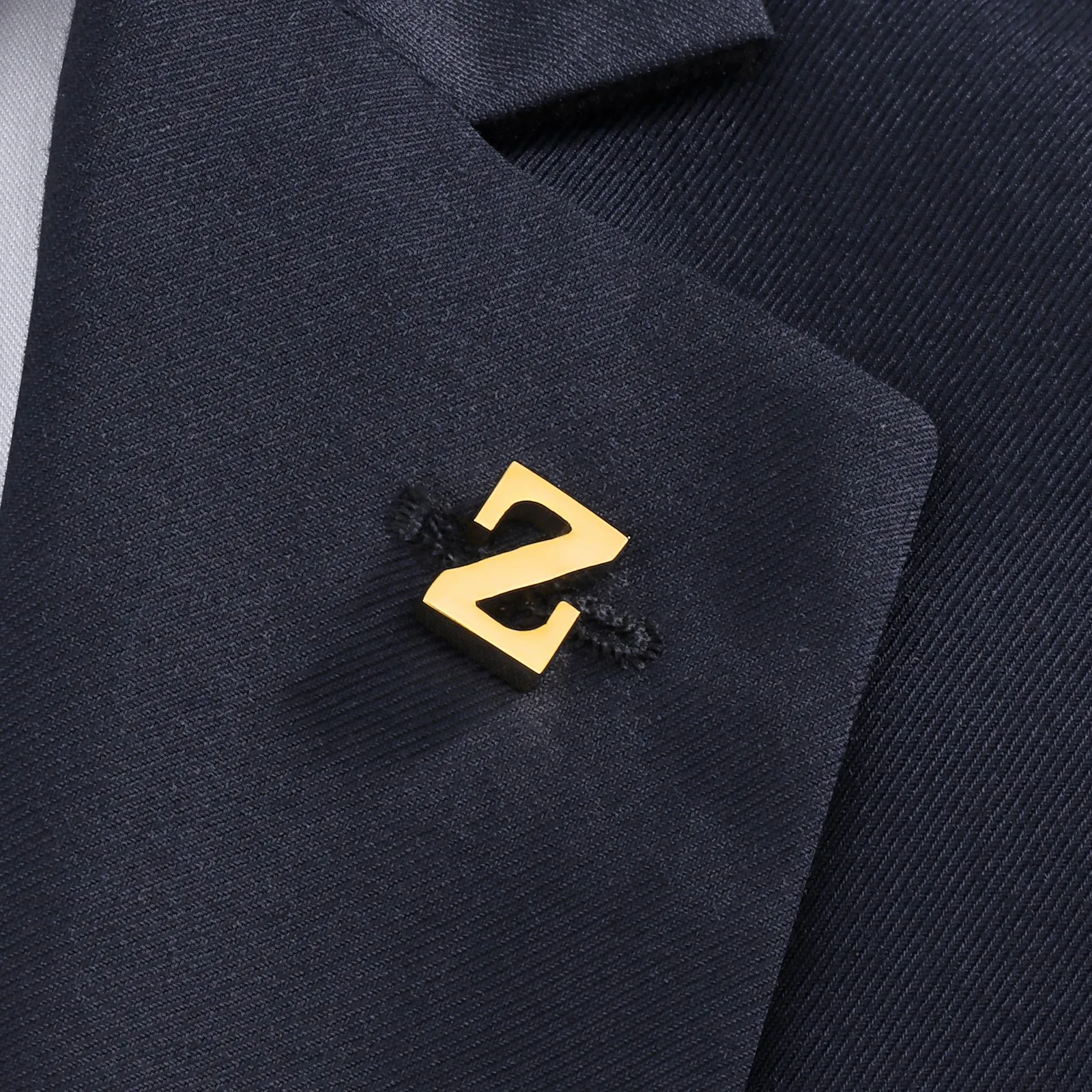 HAWSON Gold Color Initial Lapel Pin for Men