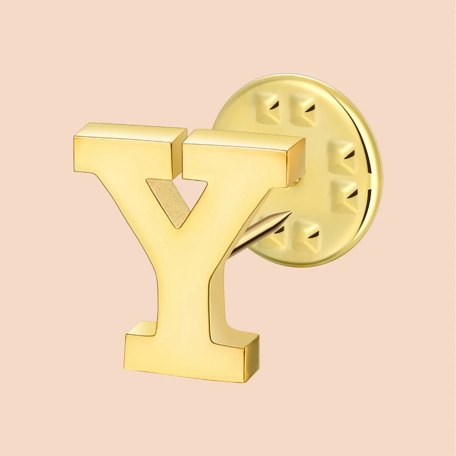 HAWSON Gold Color Initial Lapel Pin for Men