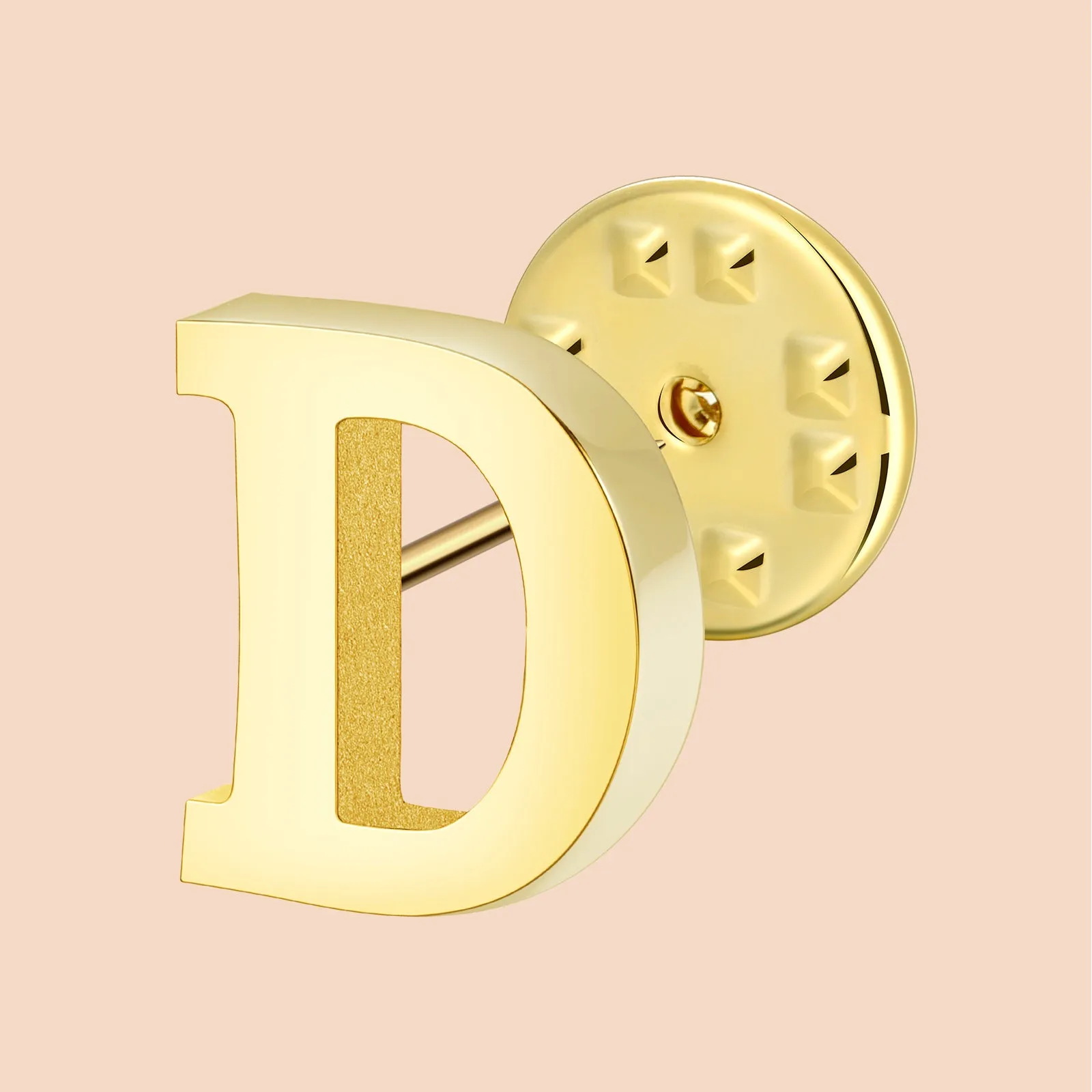 HAWSON Gold Color Initial Lapel Pin for Men