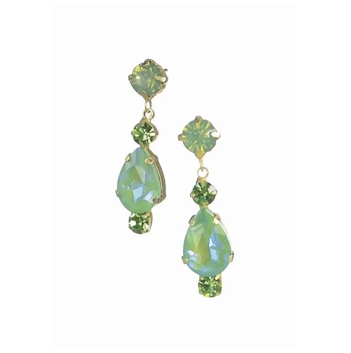 Hot Tomato Dorothy Droplets in Luscious Lilac, Go Green or Topaz
