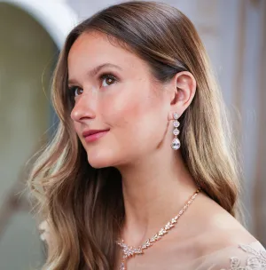 Long Tea Drop Earrings - Nicole