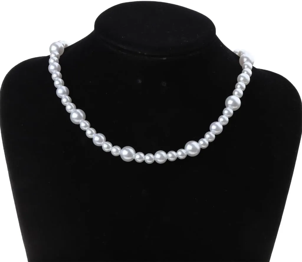 Pearl Linked Necklaces Imitation Pearl Necklaces Women Jewelry Necklaces Imitation Pearl Chokers Party Jewelry
