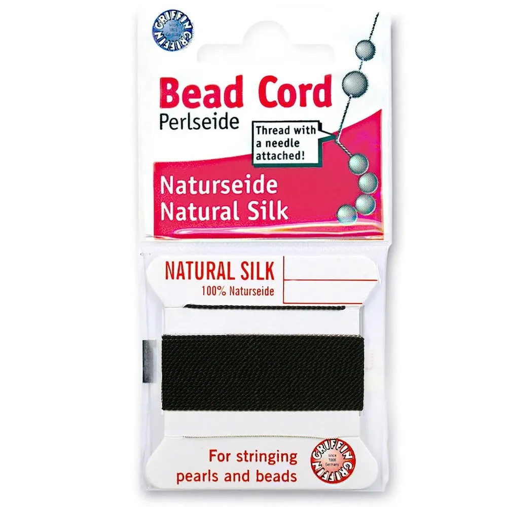 Size 7 (0.75mm) Silk Thread - Black