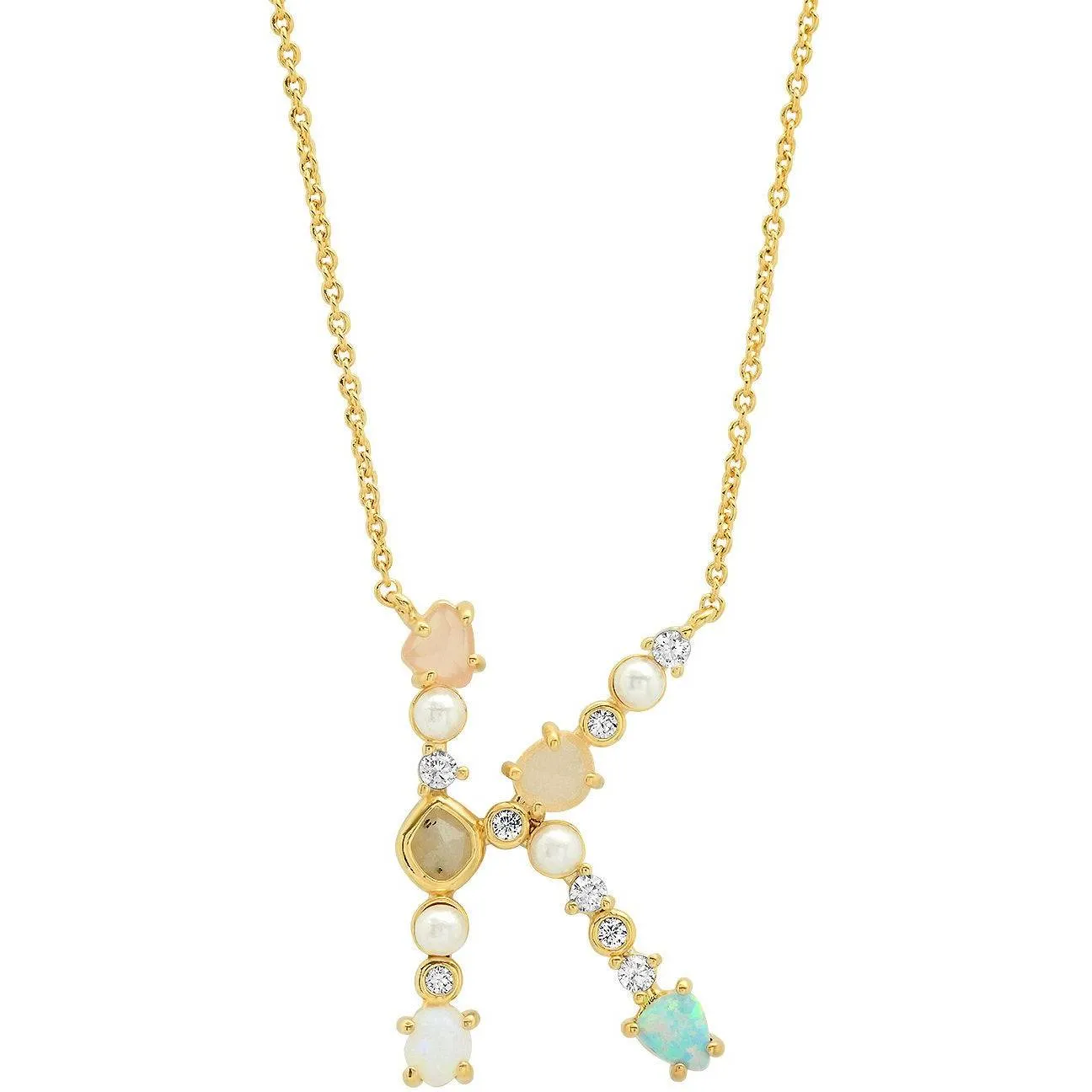TAI STONE MONOGRAM PENDANT